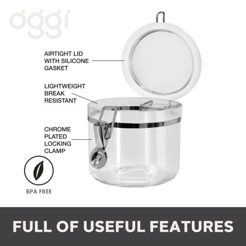 Clear Canister with Clamp Lid