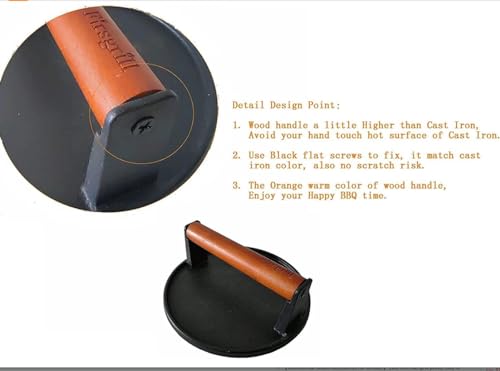 Burger Press 7.08" Round & 8.3”X4.3”Rectangle Heavy