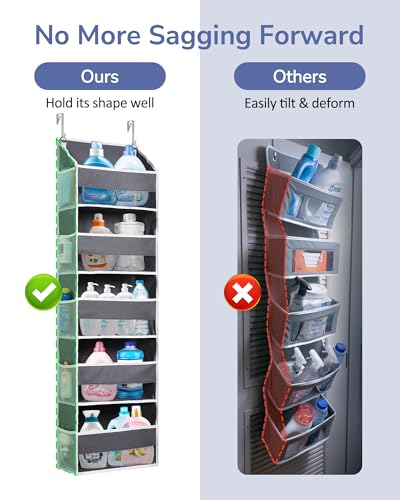 1 Pack Compact Size Over Door Organizer Slim Door Storage for Small
