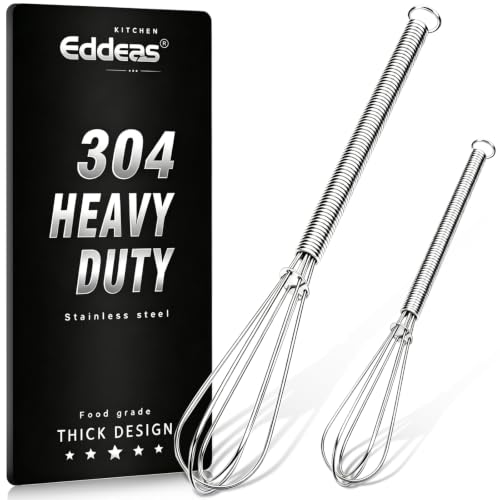 Mini whisks Small Whisk 304 Stainless steel for Whisking 5" (2 Count)