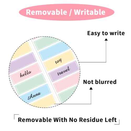 300PCS Removable Labels