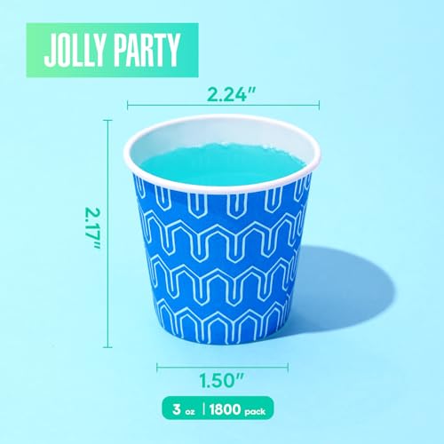 1800Pack] 3 oz Paper Cups (1800 Count)