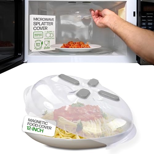 Magnetic Microwave Splatter Cover for Food