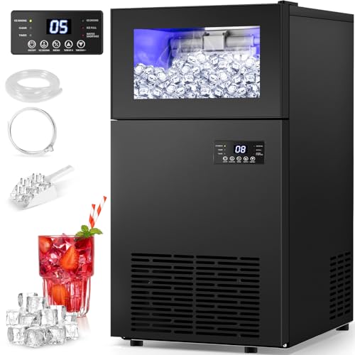 Upgraded Commercial Ice Maker Machine 130 LBS