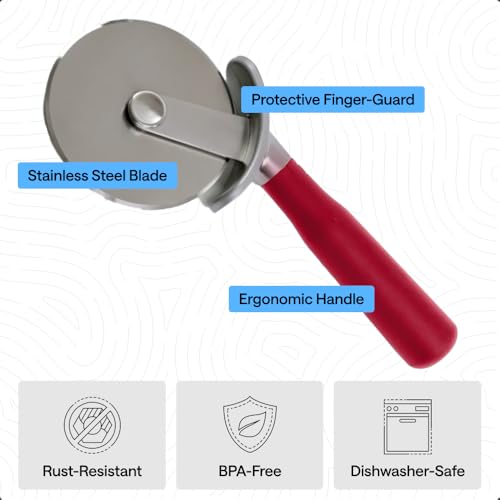 Patented Stainless Steel Large Pizza Cutter Wheel