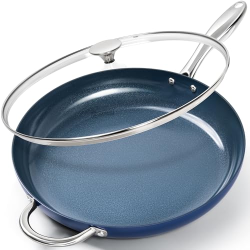 Large Frying Pan with Lid