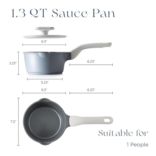 Ceramic Nonstick Saucepan with Lid