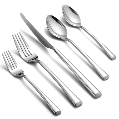 Bailey 20 Piece Forged Silverware Set Stainless Steel Flatware Set (8.74 Count)
