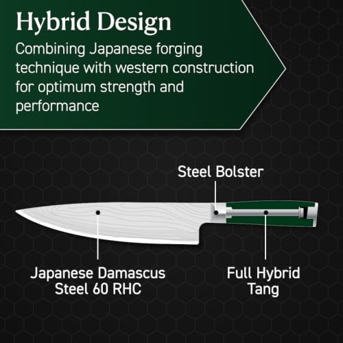 8" Japanese Damascus Stainless Steel Chef Knife