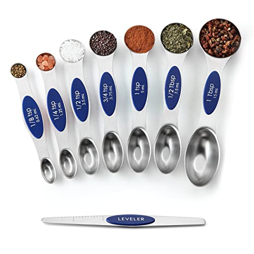 8 Magnetic Measuring Spoons Set for Baking & Cooking
