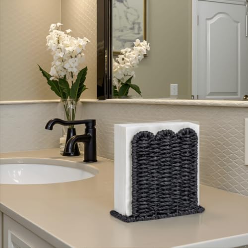 Scalloped Napkin Holder for Table Home Rustic Room Decor