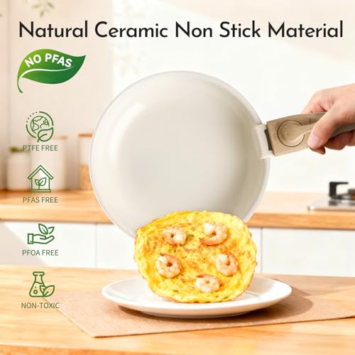 18 Piece Ceramic Nonstick Cookware Set