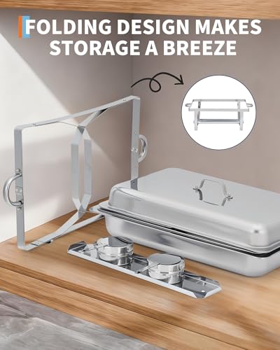 Chafing Dishes for Buffet 4 Pack (4 Count)