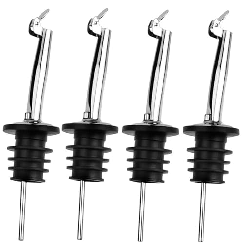 4 Pack Oil Pourerswith Flip Top