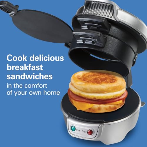 Breakfast Sandwich Maker with Egg Cooker Ring