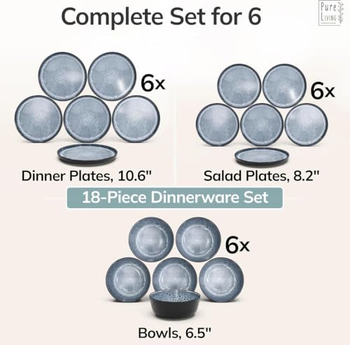 24 Piece Stoneware Dinnerware Set for 6 (24 Count)