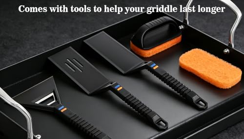 17" x 13" Cast Iron Grill Griddle Kit