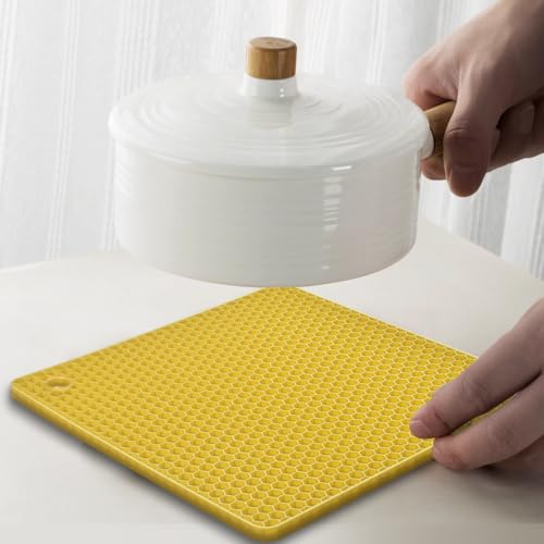 Silicone Square Trivets Mat (6 Count)