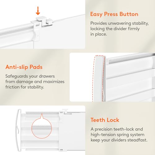 5" Tall Drawer Dividers (9 Count)