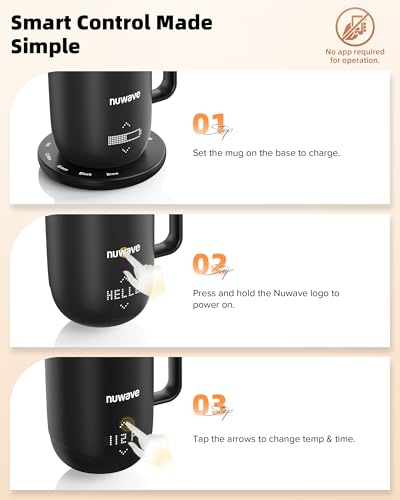 Smart Heated Coffee Mug with Custom Brew Modes