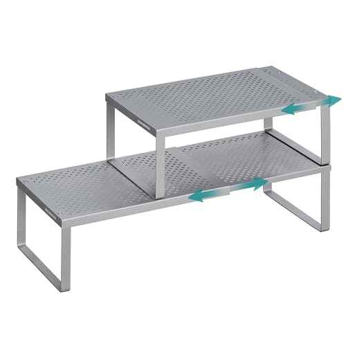 Spice Rack Expandable Kitchen Countertop Shelf (2 Count)