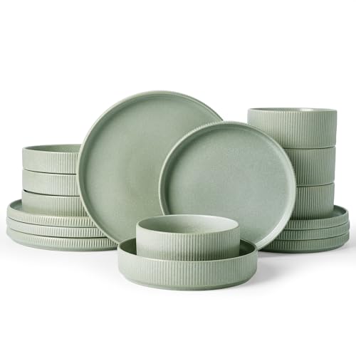 Star Stoneware Dinnerware Sets with Pasta Bowls (16 Count)