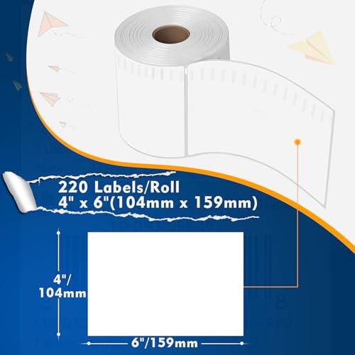 L Liked 2200 4"x 6" Direct Thermal Labels (220 Count)