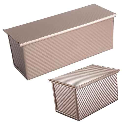 2 Pack Pullman Loaf Pan with Lid
