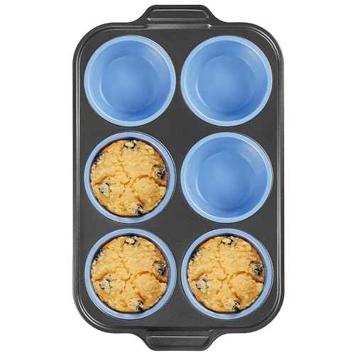Jumbo Silicone Muffin Pan with Metal Frame
