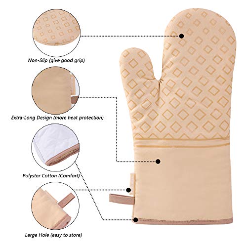 Set of 4 Oven Mitts and Pot Holders (4 Count)