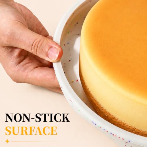 8 Inch Silicone Round Cake Pans (2 Count)