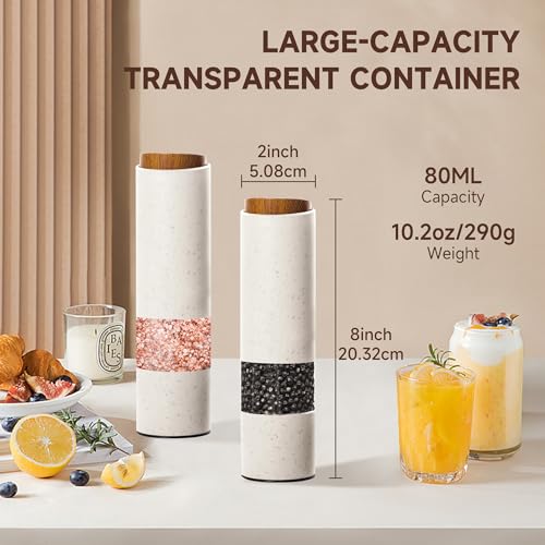 Electric Salt and Pepper Grinder Set