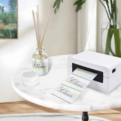 3x2 Inch Transparent Holographic Thermal Labels Stickers