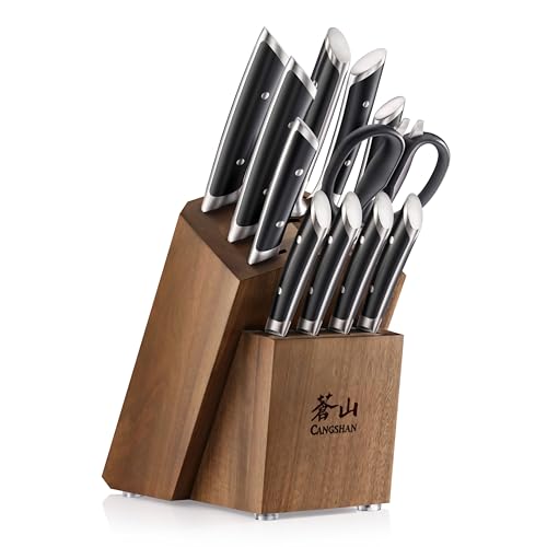 HELENA Series German Steel Forged Knife Block Set (12 Count)