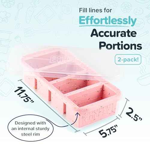 1 Cup Silicone Freezer Trays with Lids
