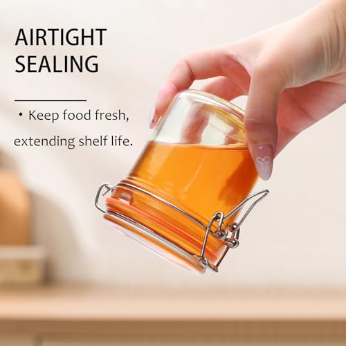 8 oz Glass Jars with Lids (8 Ounce)