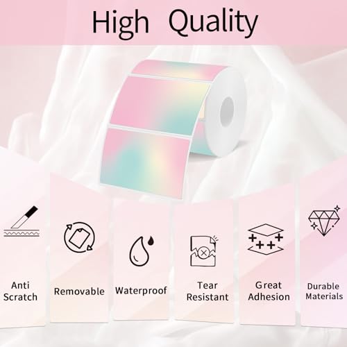 3x2 inch Pink Direct Thermal Labels for Shipping