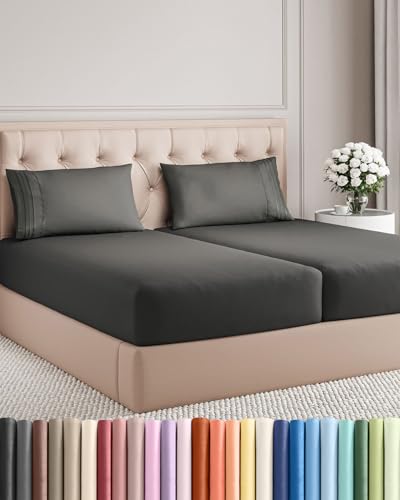 Split King Size 5 Piece Sheet Set