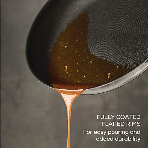 C1 Series Clad Stainless Steel with ScratchDefense Technology Cookware Nonstick Induction Frying Pans