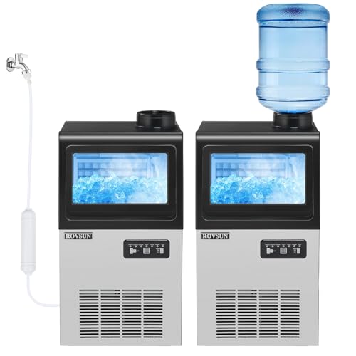 90LBS 24H Ice Maker Machine with 2 Water Inlets