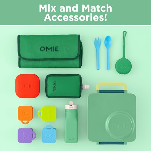 OmieBox Kids Insulated Leakproof Bento Lunch Box with Food Jar