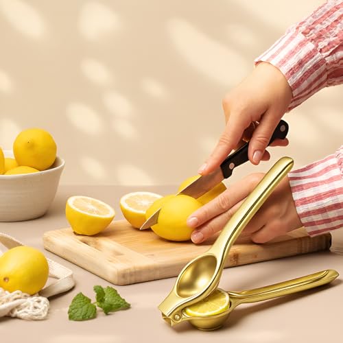 5 Pcs Gold Kitchen Appliances Includes 5 Quart Gold Colander and 2 Pcs Strainer Set (5 Count)