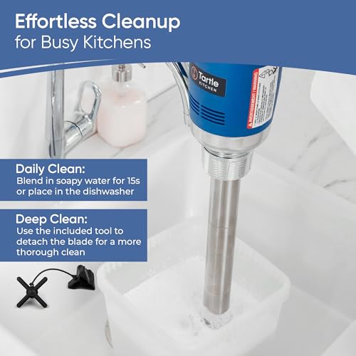 TK Commercial Immersion Blender 500W Heavy Duty for Restaurants