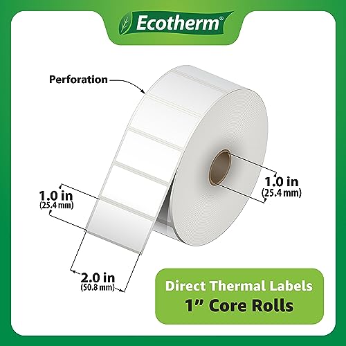 2"x1" Thermal Labels for Rollo (15000 Count)
