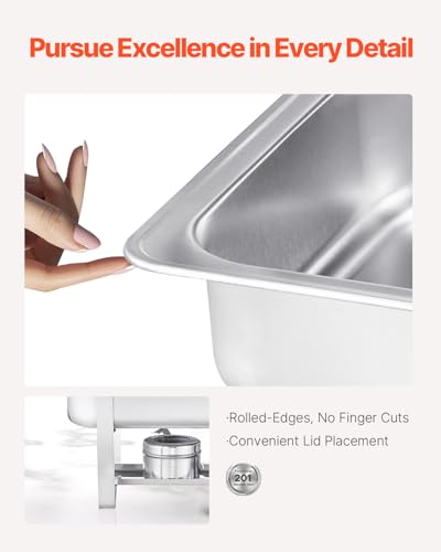 Chafing Dish Buffet Set (6 Count (8 Qt each))