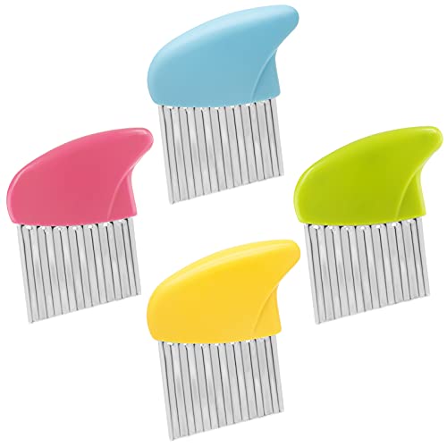4 Pack Stainless Steel Potato Crinkle Cutter