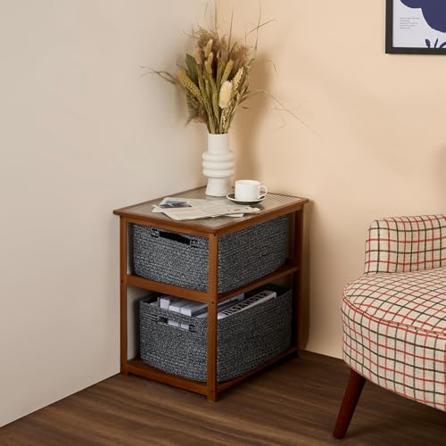 Large Storage Baskets for Shelves (3 Count)