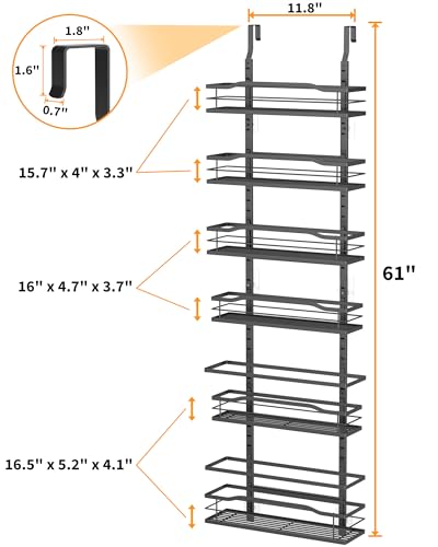 6 Tier Over The Door Pantry Organizer