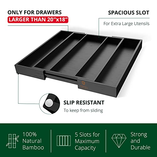 Luxury Bamboo Kitchen Drawer Organizer
