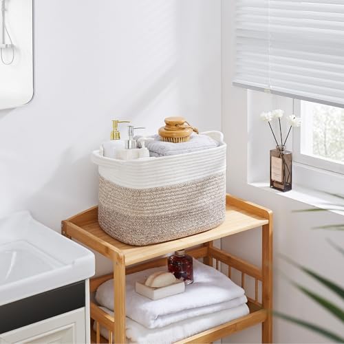 30L Storage Basket Large Blanket Basket Living Room Yellow 3